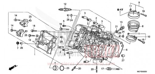 CYLINDER HEAD (FRONT) VFR800XD de 2013